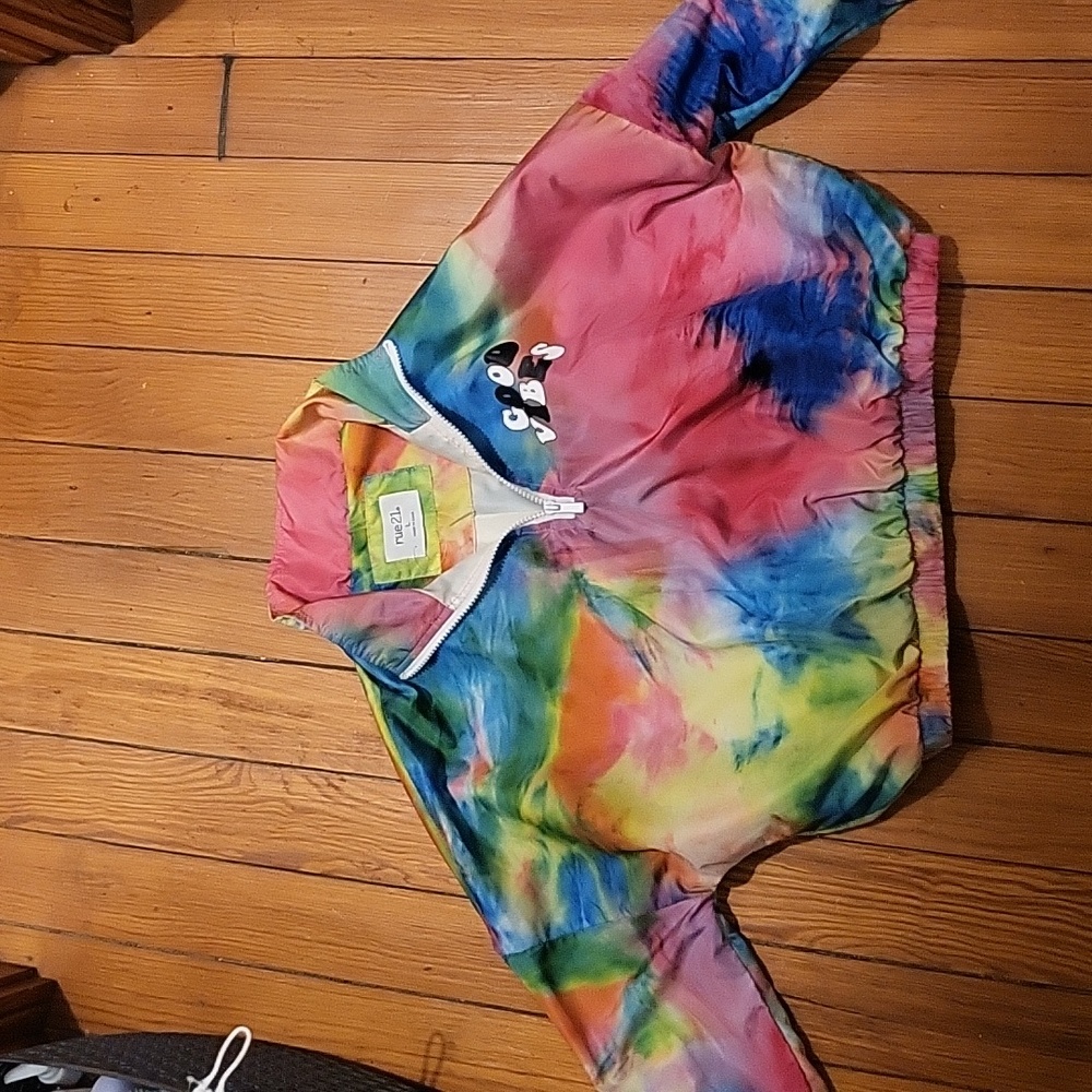 Rue 21- Long Sleeved Tie Dye Cropped Jacket